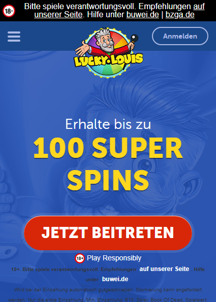 LuckyLouis Casino Mobile screenshot